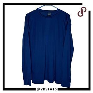 Patagonia Women's Crew Neck Long Sleeve Capilene‎ Base Layer Pullover Blue Large